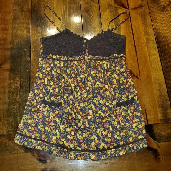 Fire Floral Tanktop Earthtones Medium - Picture 1 of 10